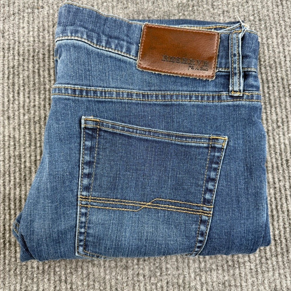 Jos. A. Bank Men's Tailored Fit Jeans 36x32 Blue Straight Leg